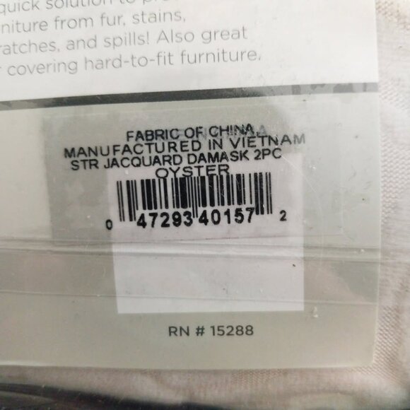 Surefit Sofa Couch Slipcover Stretch Jacquard Damask New in Bag, Never Used - Picture 6 of 8